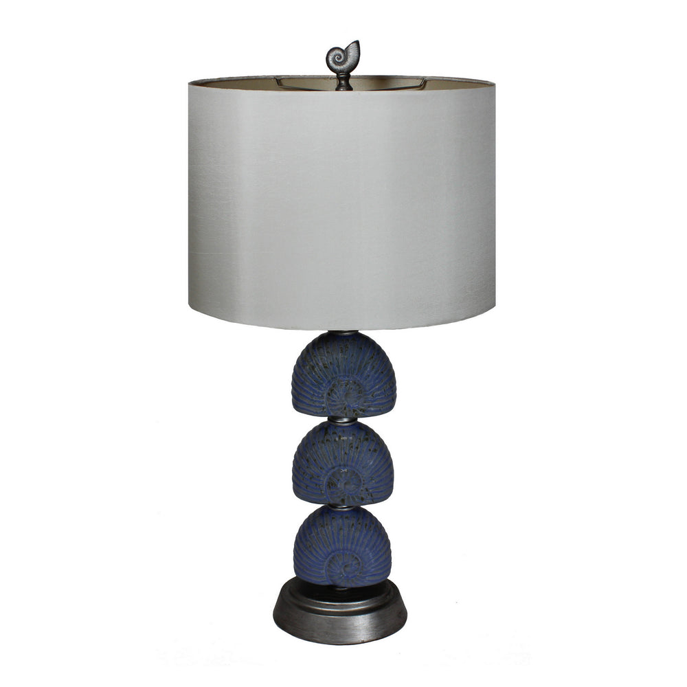Urban Designs Coastal Seashell Glazed Ceramic 32-Inch Table Lamp