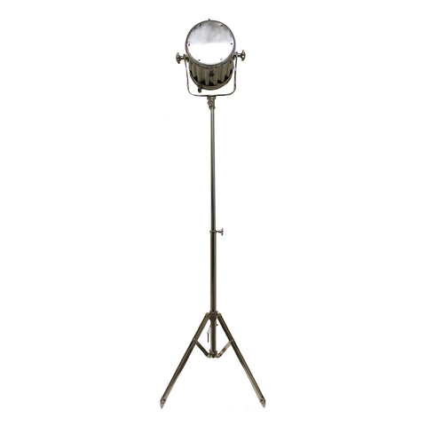 Urban Designs 71-Inch Silver Round Cinema Studio Spotlight Floor Tripod Lamp