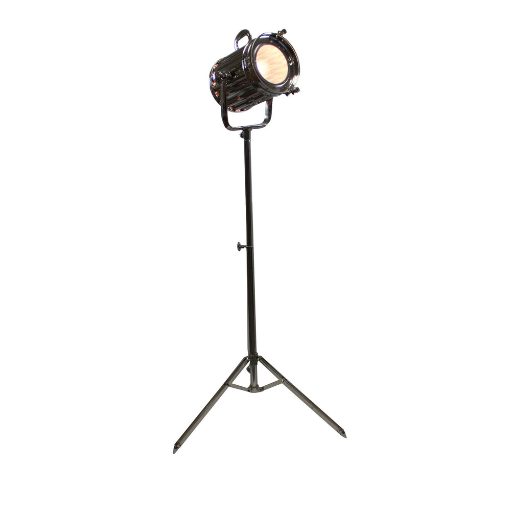 Urban Designs 71-Inch Silver Round Cinema Studio Spotlight Floor Tripod Lamp