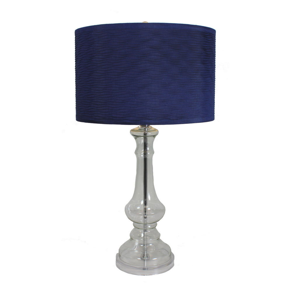 Urban Designs Angelina 28-Inch Tall Glass Table Lamp