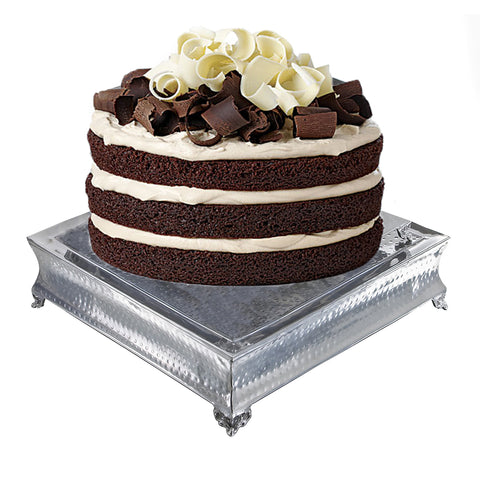 Urban Designs Event Essentials Square Dimpled Wedding Cake Stands - 4-Piece Set