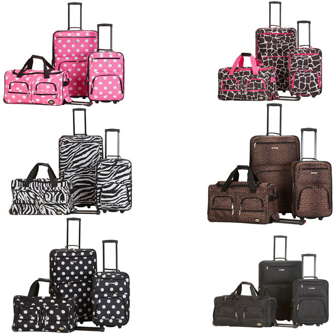 Rockland Fashion Expandable 3-Piece Luggage Set