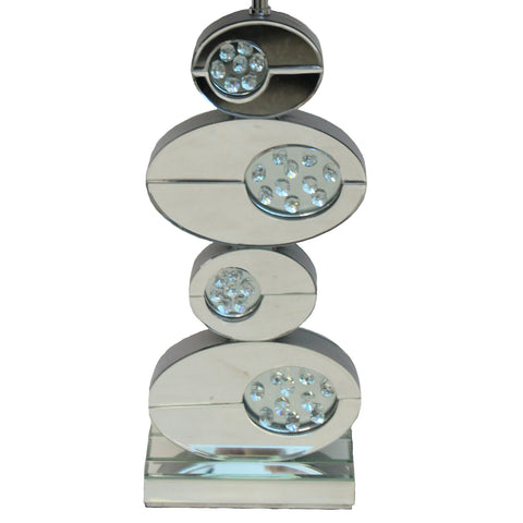 Urban Designs Danni 32-inch Artistic Ovals Mirror Table Lamp