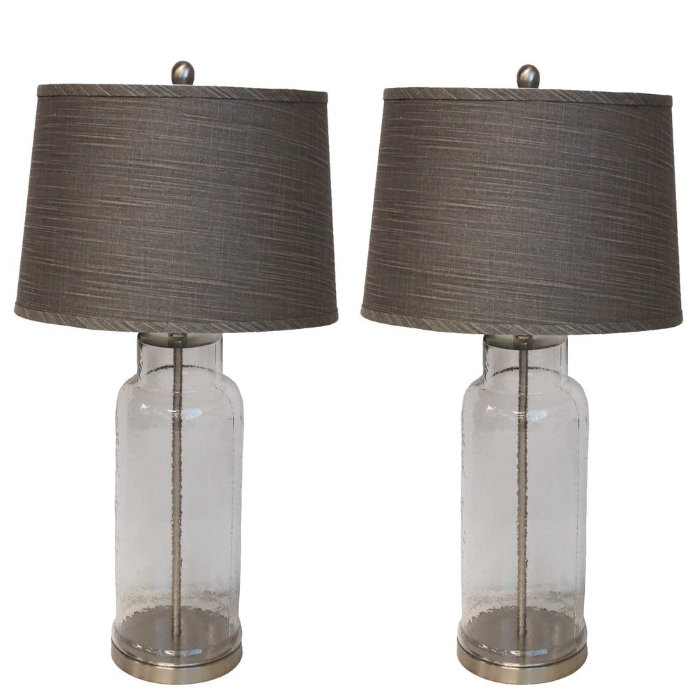 Urban Designs Betty Sue Glass Table Lamp - Set of 2