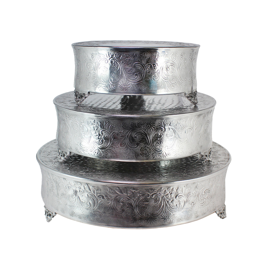 Urban Designs Paisley 3-Tier Round Wedding Cake Stand