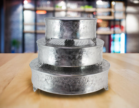 Urban Designs Paisley 3-Tier Round Wedding Cake Stand
