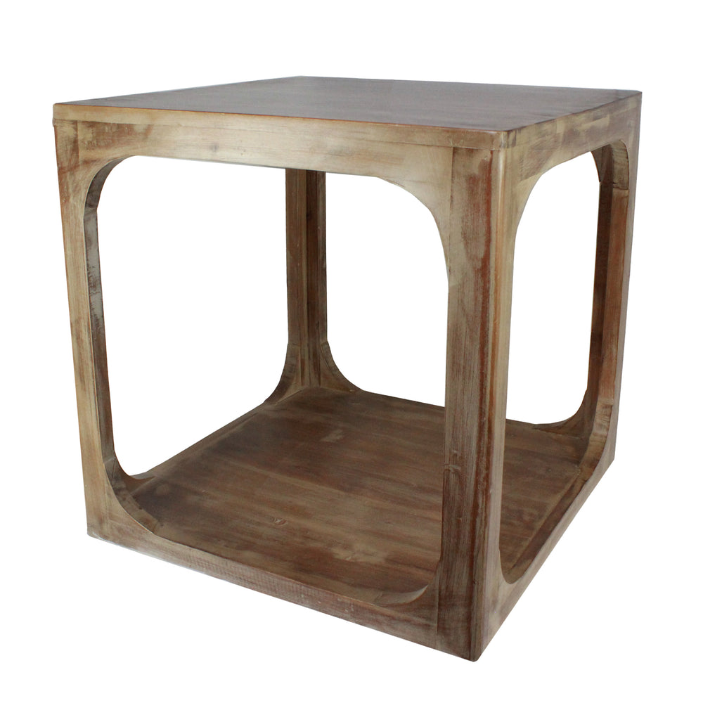 Urban Designs Alton Natural Wood Accent Side Table