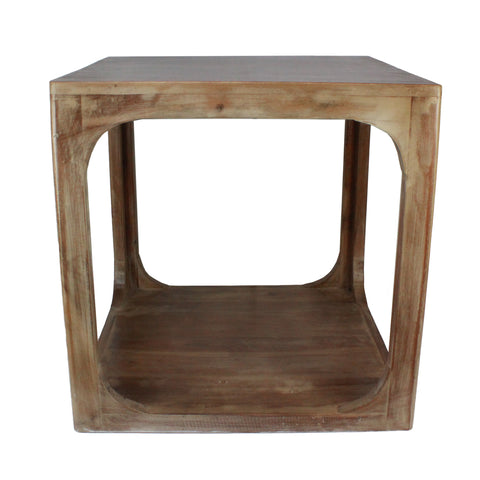 Urban Designs Alton Natural Wood Accent Side Table