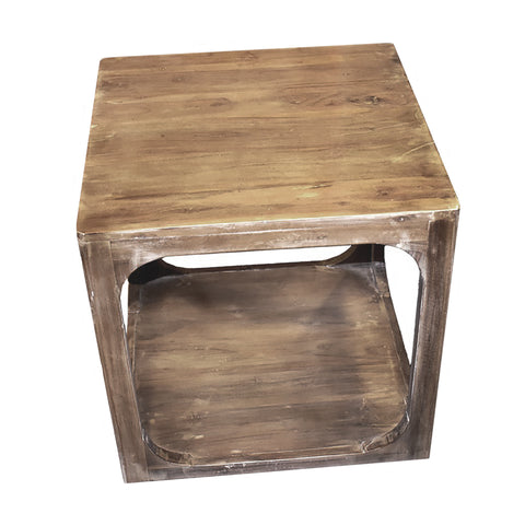 Urban Designs Alton Natural Wood Accent Side Table