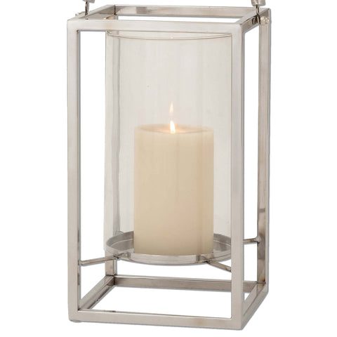 Urban Designs Rectangle Steel Lantern Candle Holder