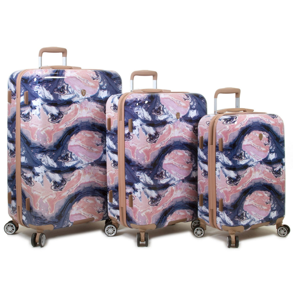 Rolite Marble Hardside 3-Piece Spinner Luggage Set