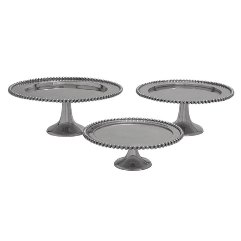 Urban Designs Aluminum Stackable 3-Piece Cake Stand