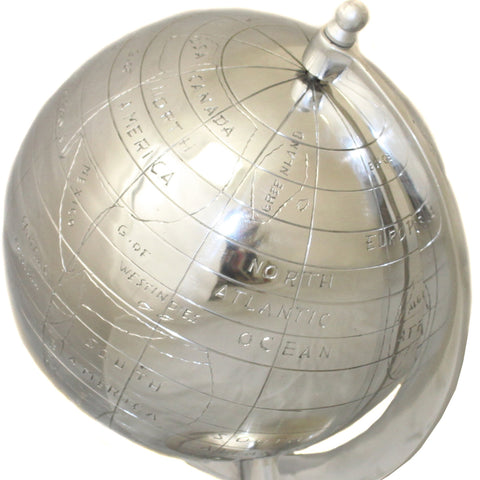 Urban Designs Global Appeal Aluminum Decorative 13" Tabletop Globe
