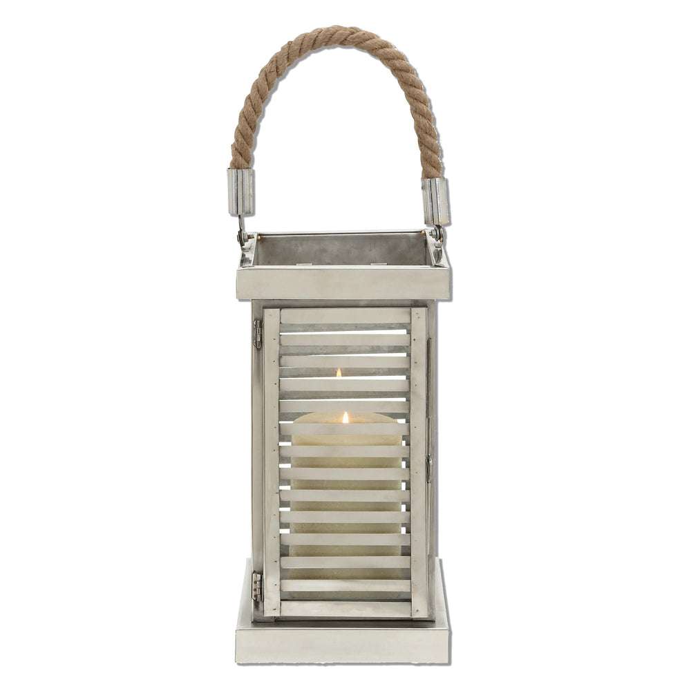 Deco 79 Steel Lantern, 7 by 25-Inch