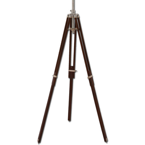 Urban Designs Wood Metal Spot Light Tripod Floor Lamp