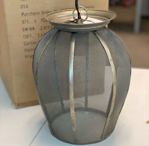 LightMakers 3050218 SIGRID Hanging Lamp Open Design, Goldbronze Antique
