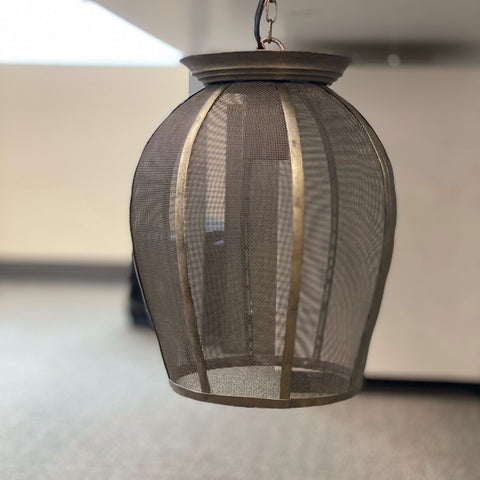 LightMakers 3050218 SIGRID Hanging Lamp Open Design, Goldbronze Antique