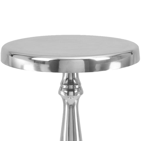 Urban Designs Michelle Aluminum Round Pedestal Accent Table