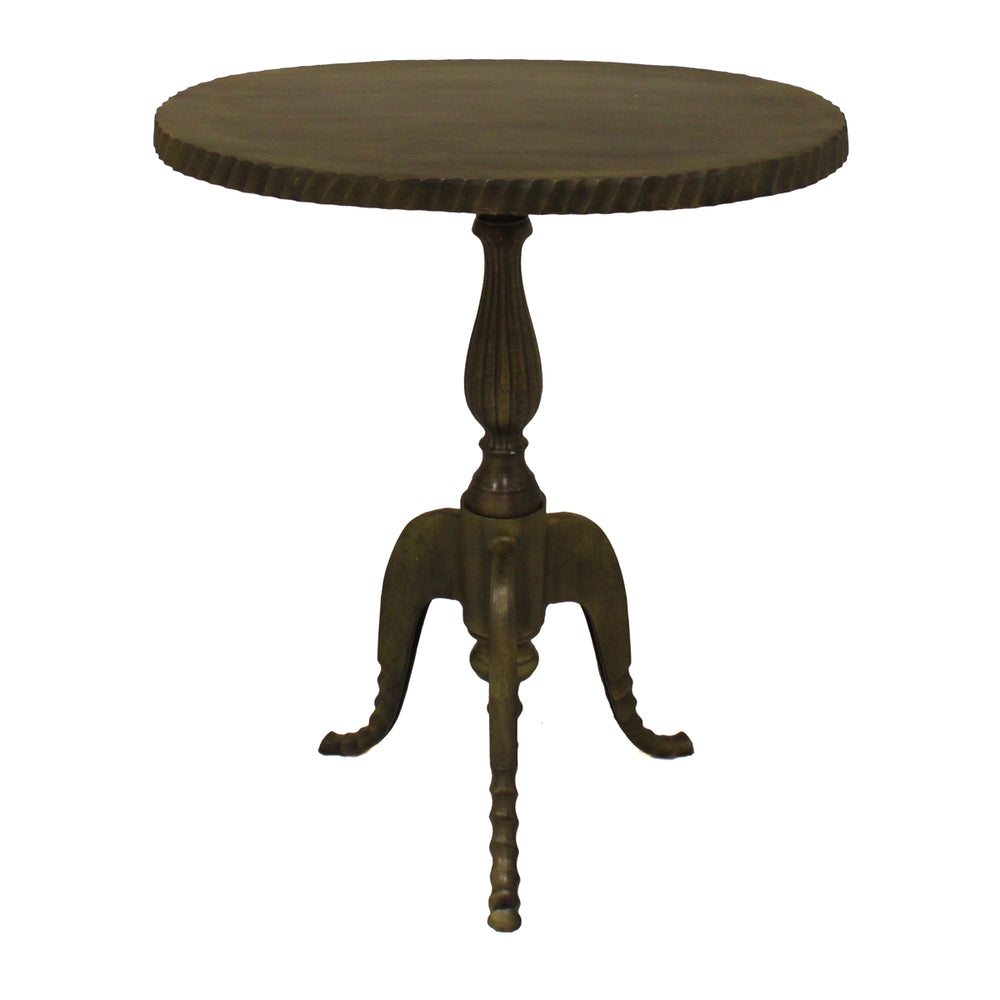 Urban Designs 22" Rustic Oval Accent Table - Bronze