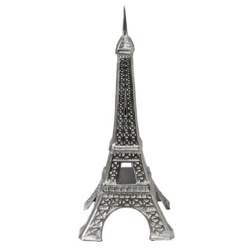Urban Designs Eiffel Tower 21" Cast Aluminum Collectible Statue - Silver