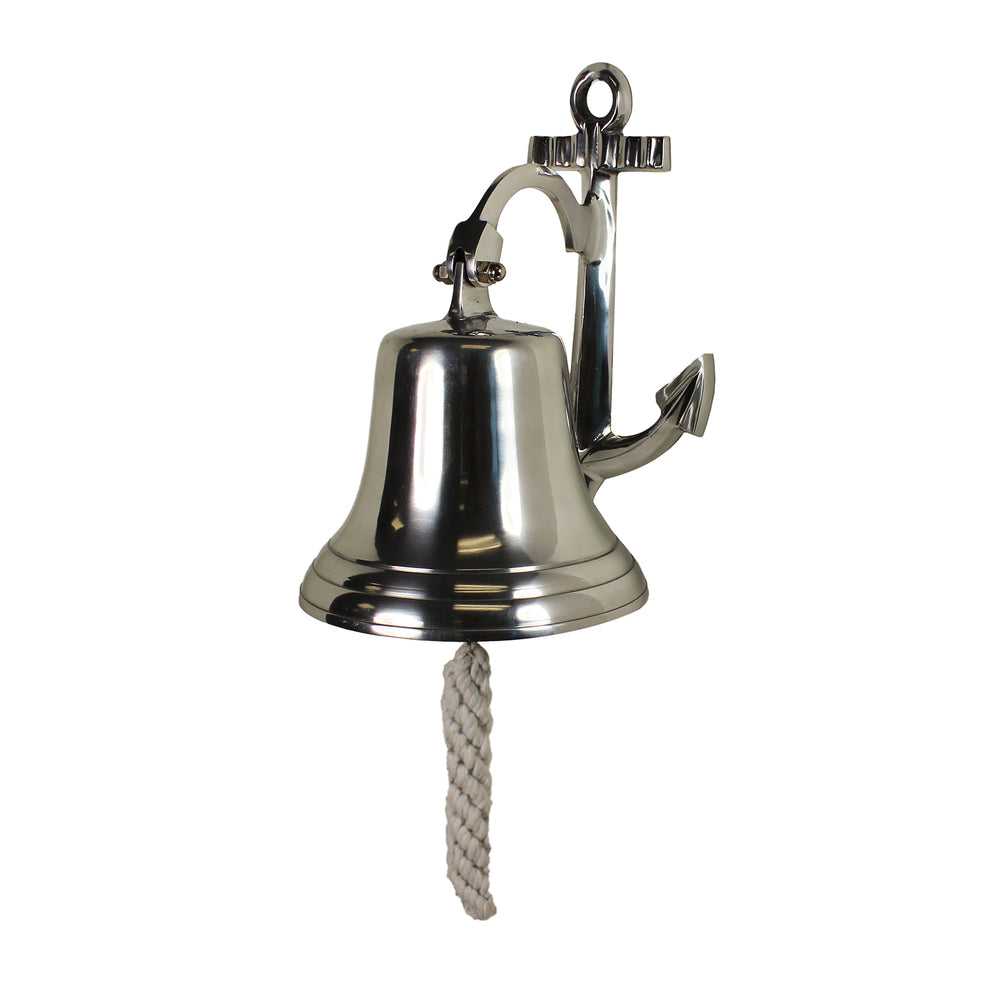 Urban Designs Nautical Solid Aluminum Ship Bell With Anchor