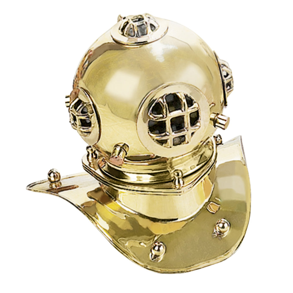 Urban Designs Replica 8" U.S. Navy Mark-V Brass Diving Helmet