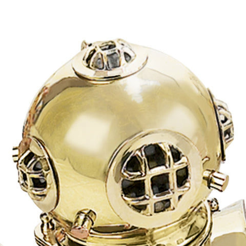 Urban Designs Replica 8" U.S. Navy Mark-V Brass Diving Helmet