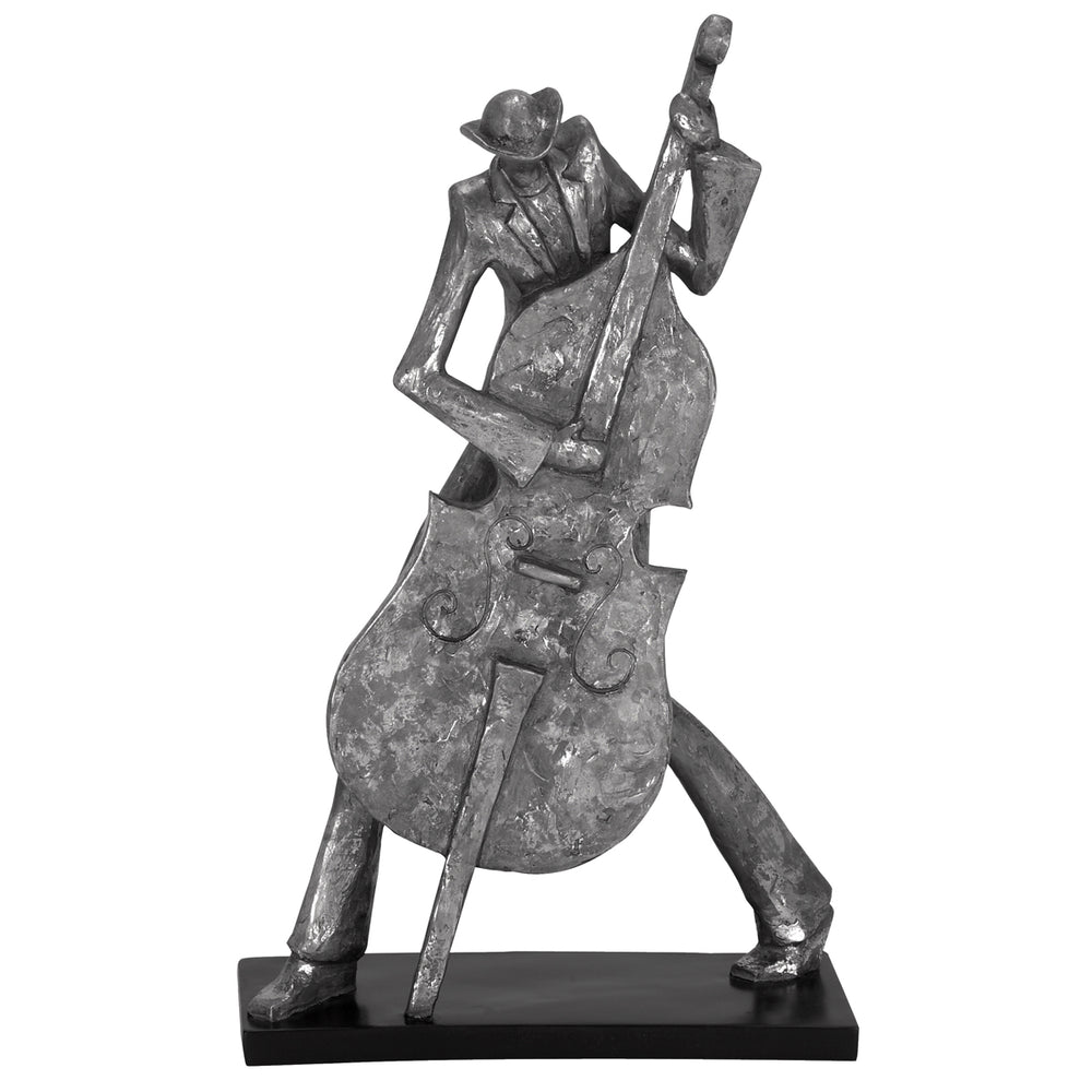 Urban Designs New Orleans Mardi Gras 19" Jazz Cello Musician Figurine