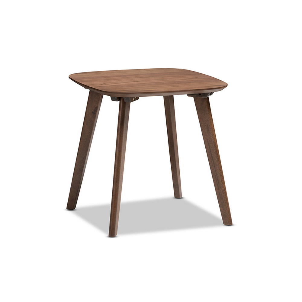 Urban Designs Dahlia Mid-Century Modern Walnut Wood End Table