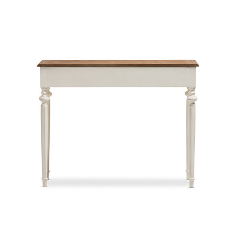 Urban Designs French Weathered Oak and Whitewash Console Table