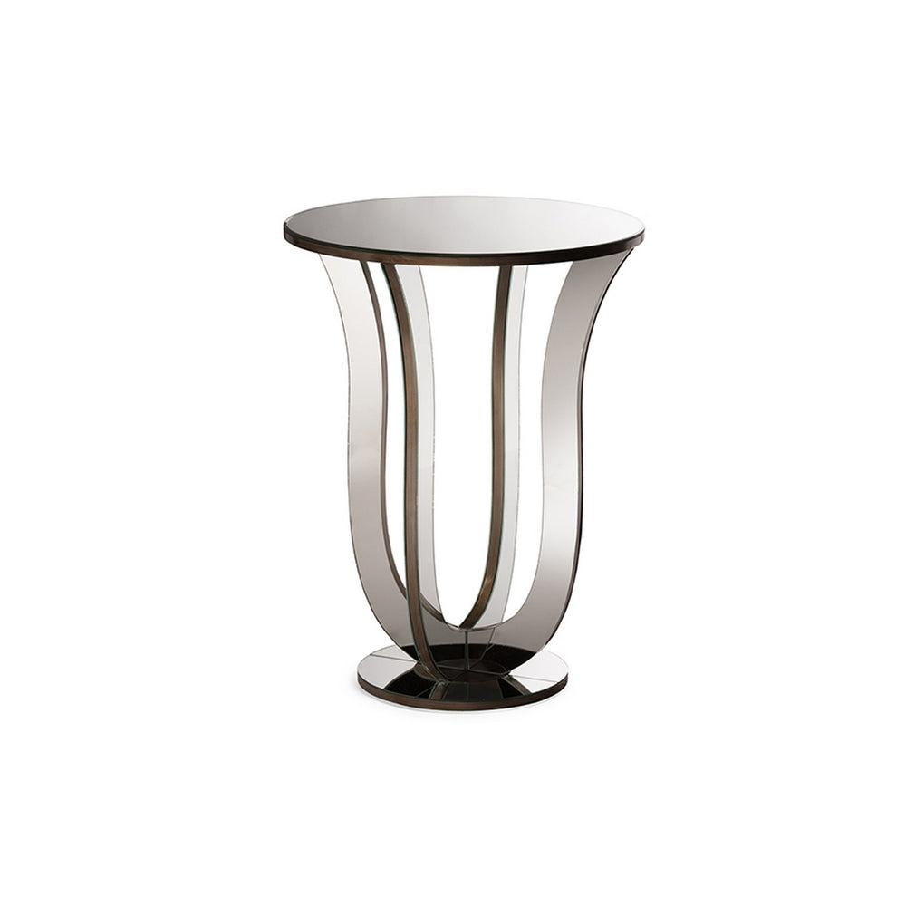 Urban Designs Kylie Modern Mirrored Accent Side Table