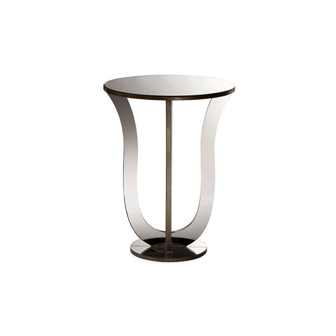 Urban Designs Kylie Modern Mirrored Accent Side Table