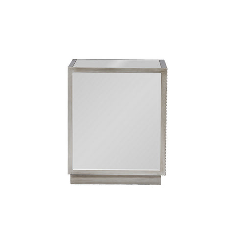 Urban Designs Cardiff Contemporary Mirrored 3-Drawer Nightstand