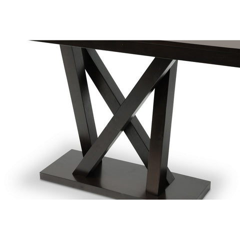 Urban Designs 30-Inch Everdon Dark Brown Modern Sofa Table