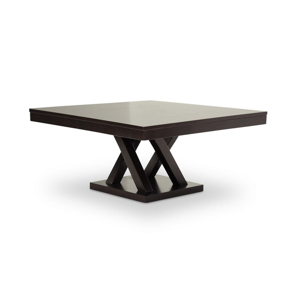Urban Designs 17-Inch Everdon Dark Brown Modern Coffee Table