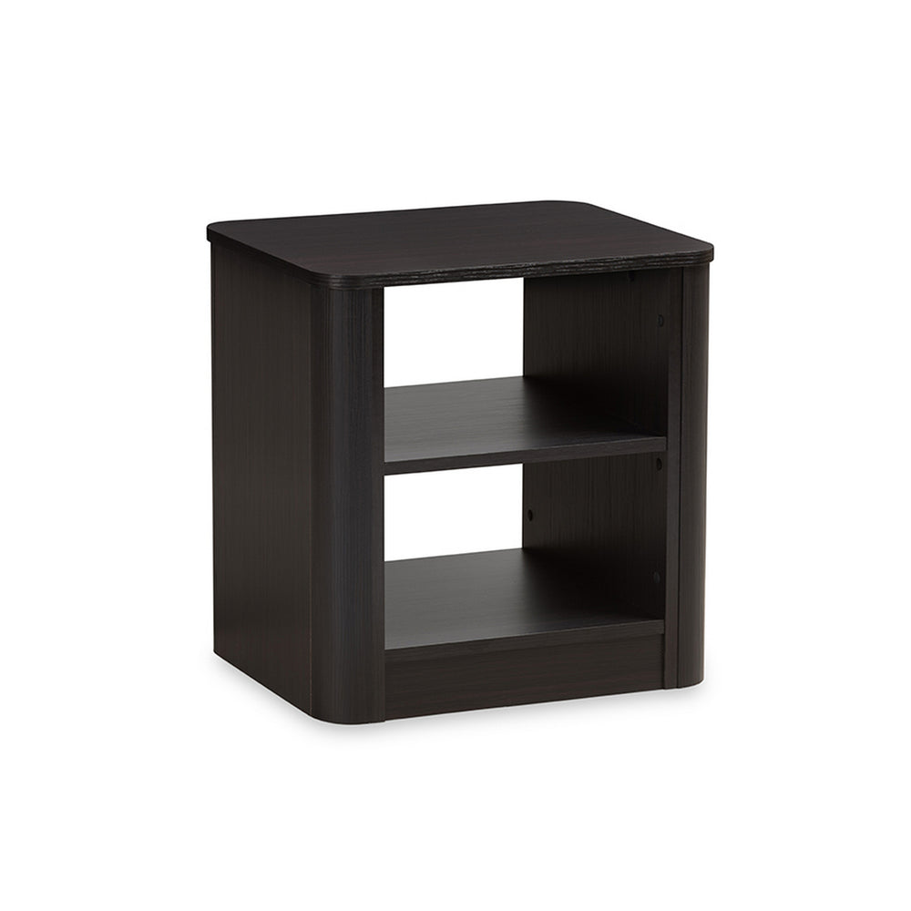 Urban Designs Carlingford Modern Espresso Brown Finished Wood Nightstand