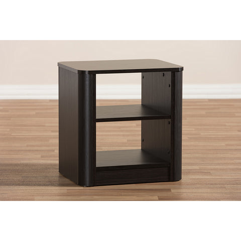 Urban Designs Carlingford Modern Espresso Brown Finished Wood Nightstand