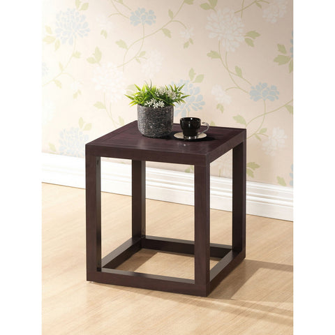 Urban Designs Hallis Brown Modern Accent Table and Nightstand