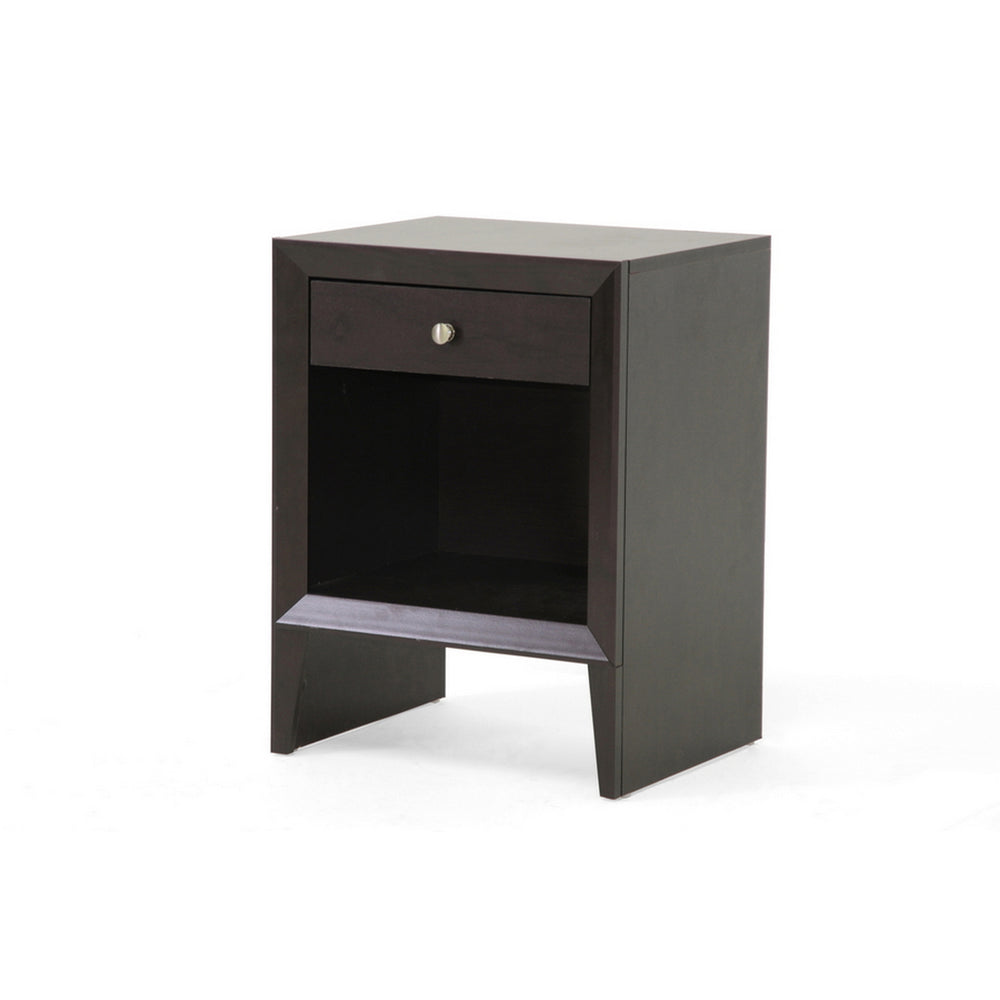 Urban Designs 24-Inch Leelanau Brown Modern Accent Table and Nightstand