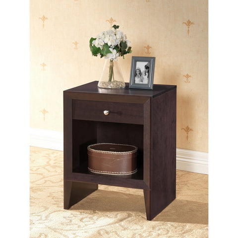 Urban Designs 24-Inch Leelanau Brown Modern Accent Table and Nightstand