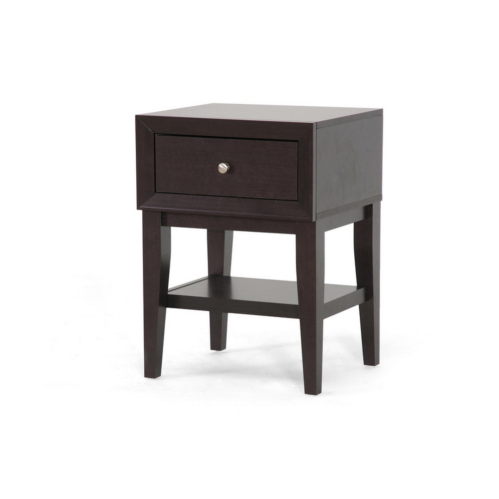 Urban Designs 25-Inch Gaston Brown Modern Accent Table and Nightstand