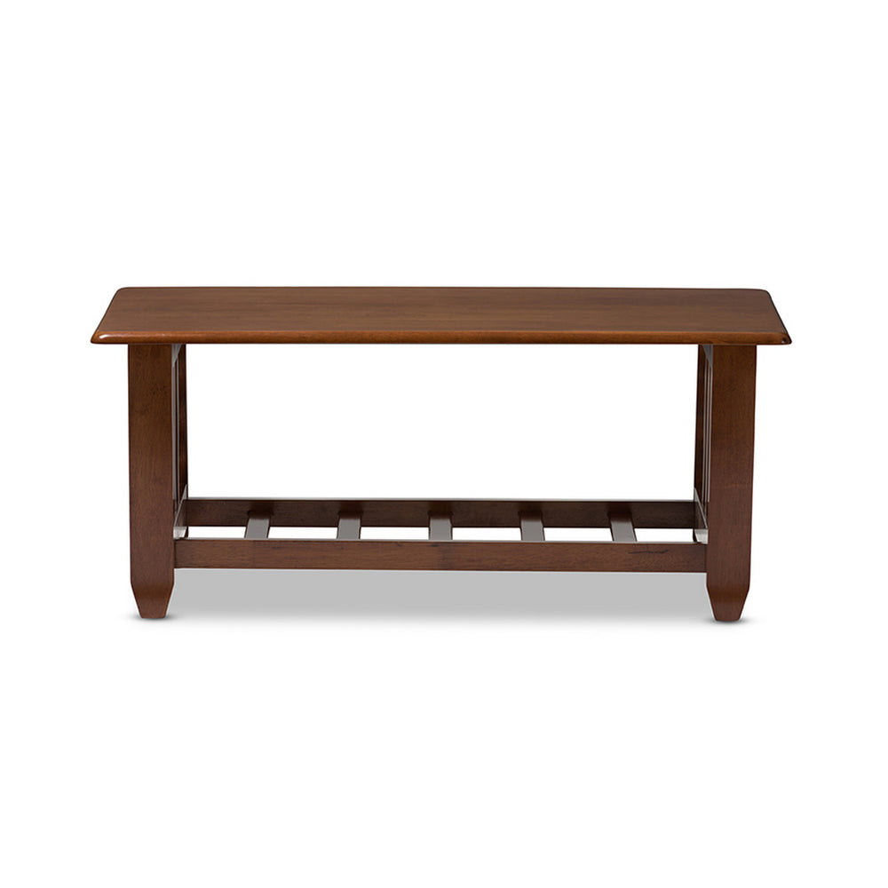 Urban Designs Larissa Modern Classic  Cherry Finished Brown Wood Coffee Table