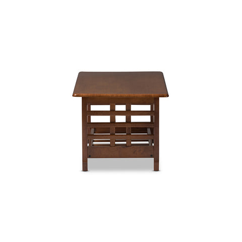 Urban Designs Larissa Modern Classic  Cherry Finished Brown Wood Coffee Table