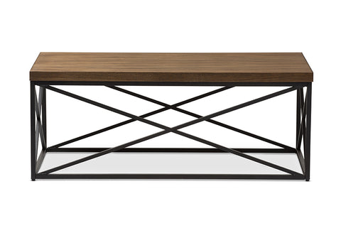 Urban Designs Holden Vintage Industrial Antique Bronze Coffee Cocktail Table