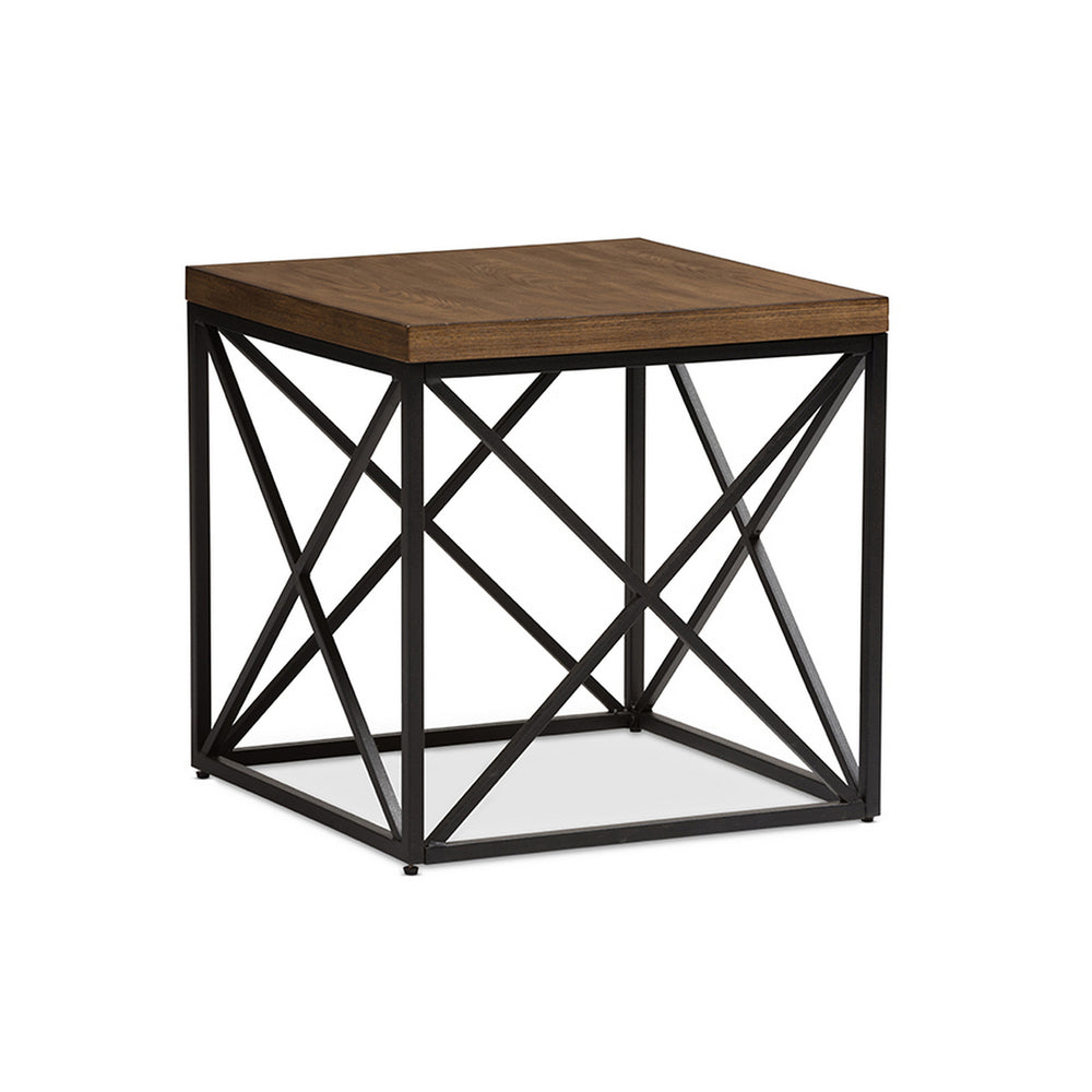 Urban Designs Holden Vintage Industrial Antique Bronze End Table