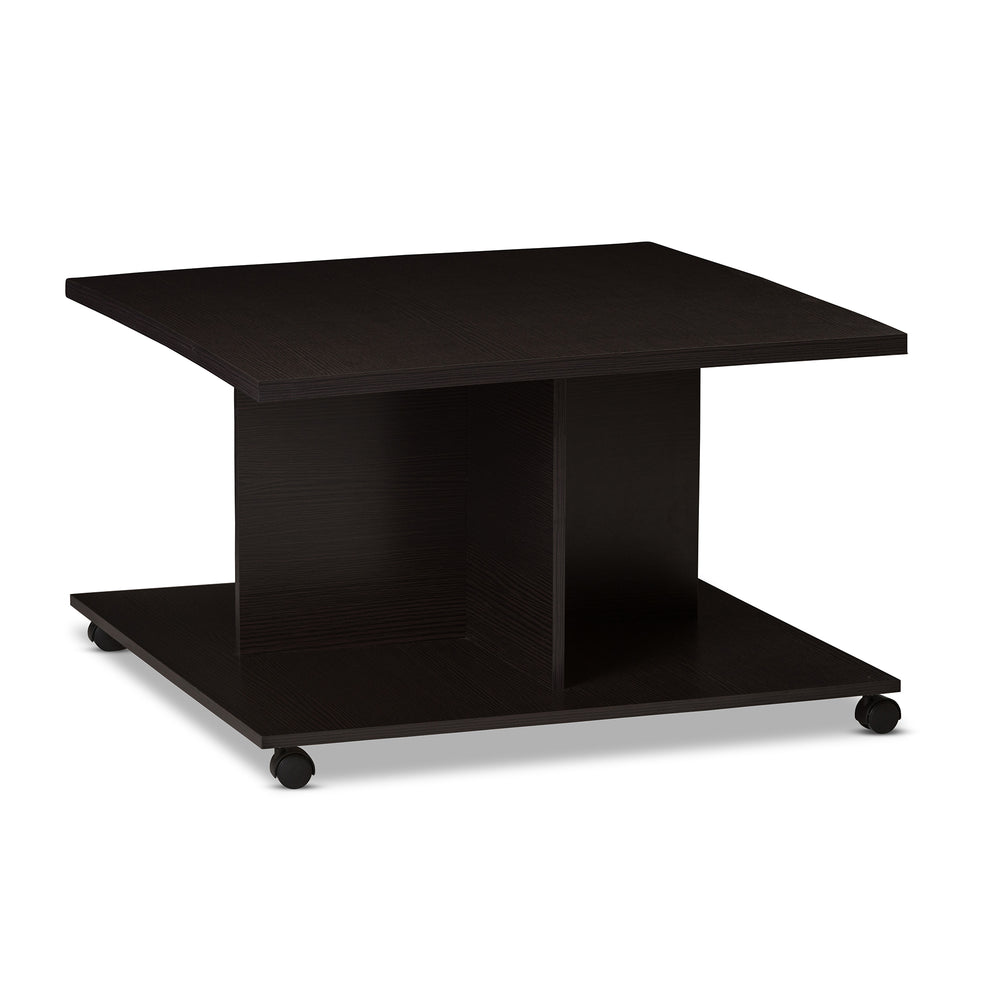 Urban Designs Suzanna Wooden Coffee Table in Wenge Brown Finish