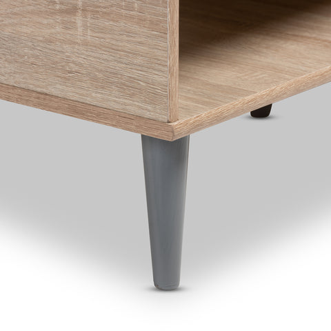 Urban Designs Sterling Wooden Coffee Table in Oak Brown & Dark Grey Finish