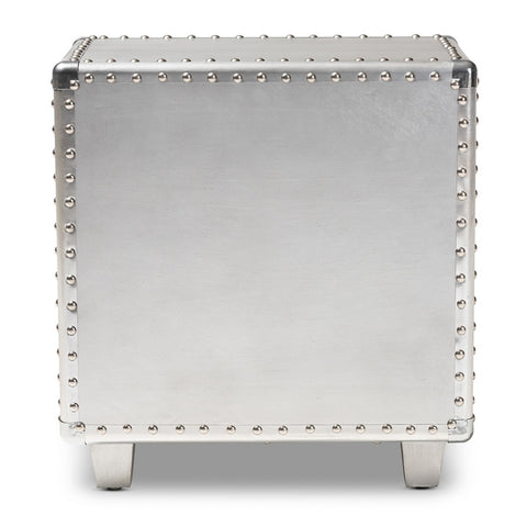 Urban Designs 19-Inch High Industrial Style Metal Nightstand
