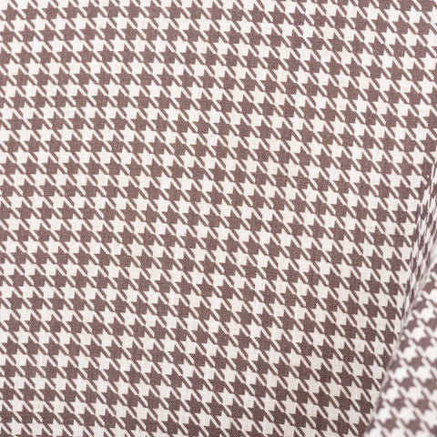 Urban Designs Gwyneth Contemporary Houndstooth Accent Chair - Brown & White