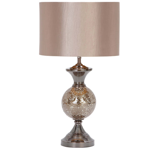 Urban Designs 25" Lush Mosaic Art Cracked Glass Table Lamp - Set of 2
